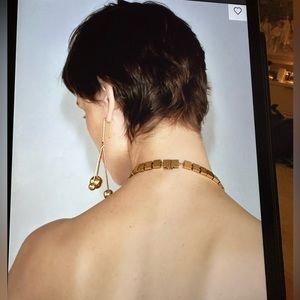 Céline gold drop 3 balls earrings